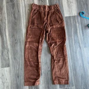 Handmade Elastic Waist Corduroy Pants